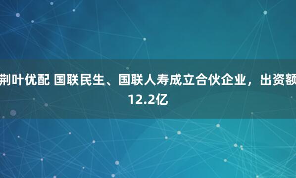 荆叶优配 国联民生、国联人寿成立合伙企业，出资额12.2亿
