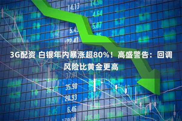 3G配资 白银年内暴涨超80%!高盛警告:回调风险比黄金更高